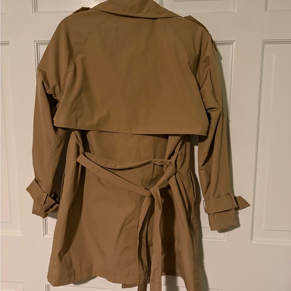 Abercrombie & Fitch Mid-Length Trench Coat Sz M - Picture 9 of 9